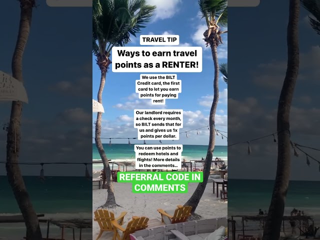 How to earn TRAVEL POINTS as a renter ✈️🤑💳 Thid card is a game changer! #traveltip #travelpoints