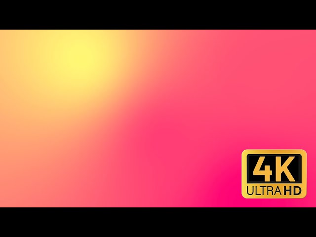 9h Mood Lights in 4K Quality | Radial gradient colors | Screensaver | LED Light | Pink Orange Yellow