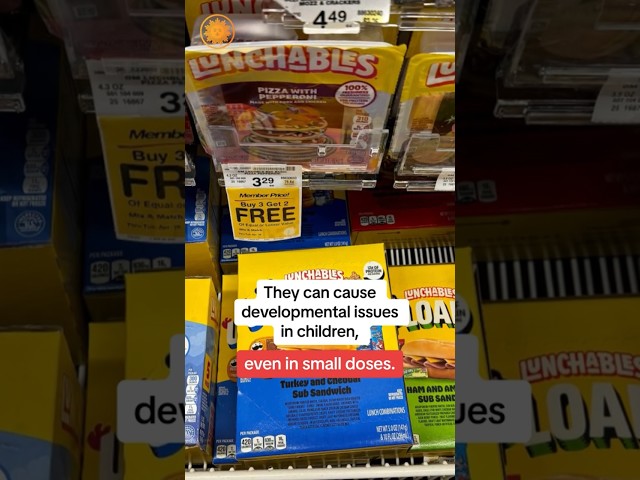 Consumer Reports warns some Lunchables contain potentially dangerous contaminants #shorts