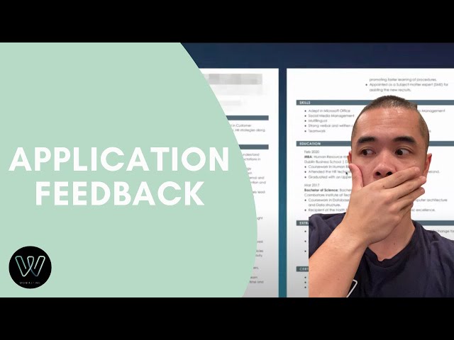 Wonsulting Webinar: Application Feedback