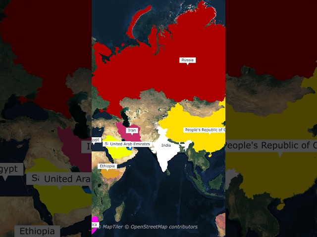 The New BRICS map looks insane #shorts