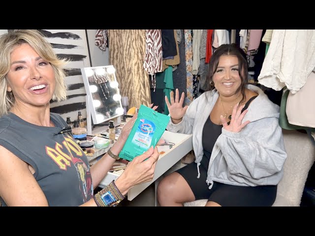 Makeup Clean Out | Organize Courtney's Vanity With Me | Dominique Sachse