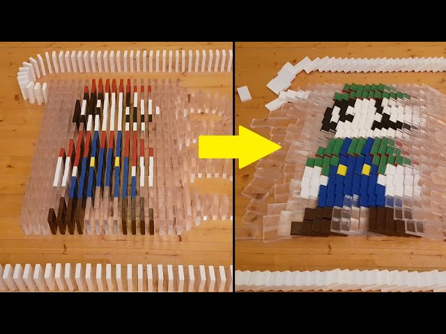 Domino tutorial - How to make temporary colour changing dominoes