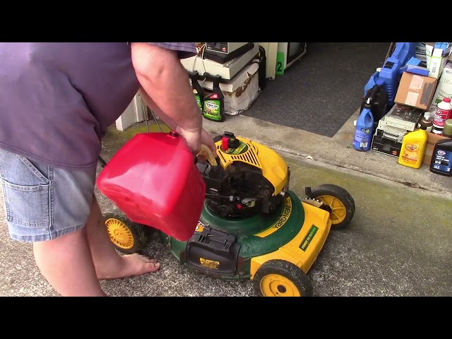 Lawn Equipment Startup 2024--Stuck Engine And All!