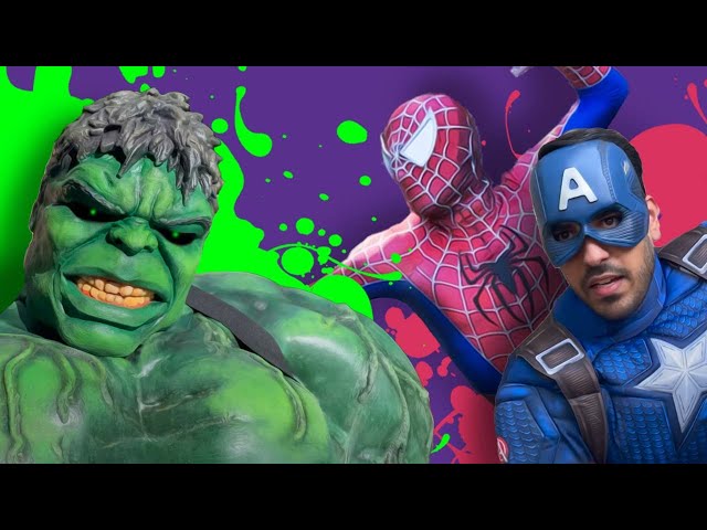 OMG!!! The Incredible Hulk Vs. Spider-Man & Captain America!