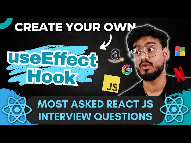 React JS Interview Questions ( useEffect Hook Polyfill ) - Frontend Coding Interview Experience