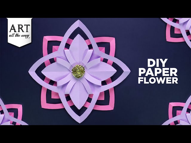 Paper Flower | Incredible Paper Flower Craft | Paper Craft | Home Decor | DIY | Flower |@VENTUNOART