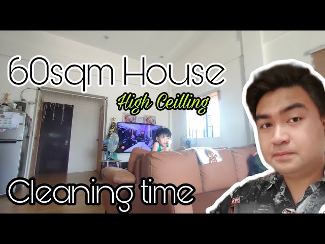 60sqm Modern House High Ceiling | House Cleaning | Keromee vacuum
