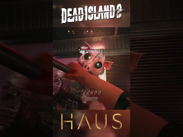 17 SECONDS LONG PIGLET BOSS FIGHT - DEAD ISLAND 2 HAUS DLC CO-OP Gameplay