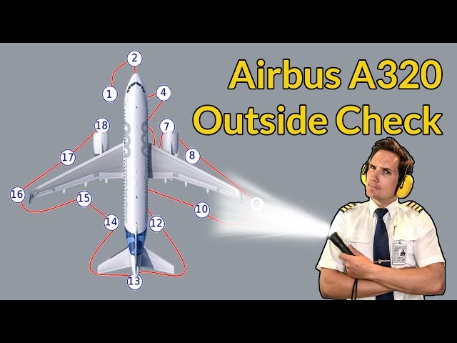 AirbusA320 OUTSIDE CHECK explained by CAPTAIN JOE