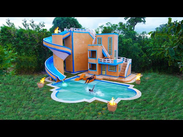[Full Video]Build Creative Roundabout Water Slide Park & Swimming Pool & Resort House