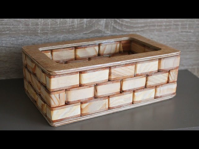 DIY wooden box centerpiece - How to make a wooden box
