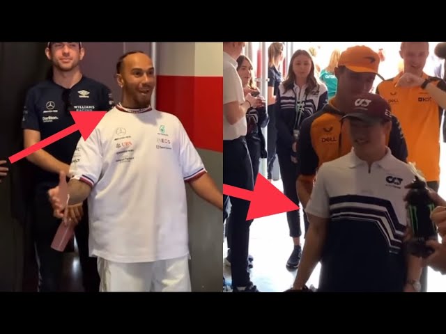 Lewis Hamilton joking with Mick Schumacher while Lando tickling Yuki | BTS of driver’s parade #USGP