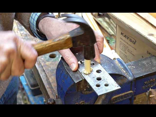 Making A Dowel Plate And Wood Dowels (Dutch Doll 4)