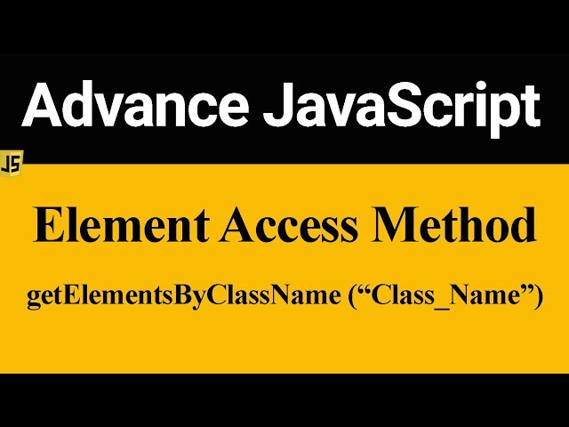 getElementsByClassName Method in JavaScript (Hindi)