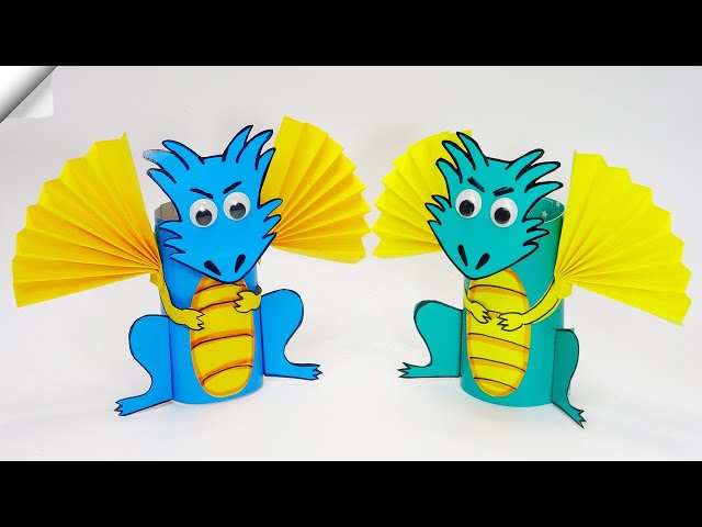 3d paper DRAGON | Christmas paper crafts 2024