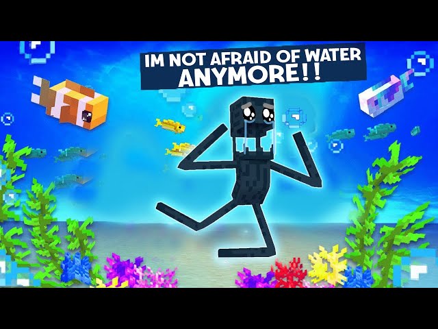 ENDERMAN IS NOT AFRAID OF WATER ANYMORE!! - SEE WHAT HAPPENS - MONSTER SCHOOL MINECRAFT ANIMATION
