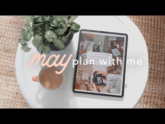 🫶🏻☁️ May Digital Plan with me | goals, vision boarding, reading journaling