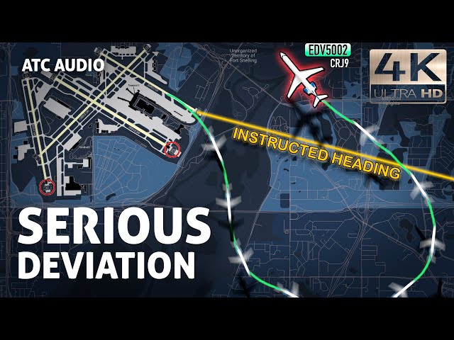Pilots Significantly Deviates from Instructed departure route. Real ATC Audio