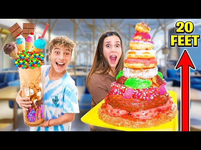 EATING the most GIGANTIC DESSERTS in the WORLD!!