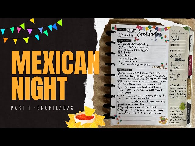 Mexican Night Part 1 | White Chicken Enchiladas | Cook With Me
