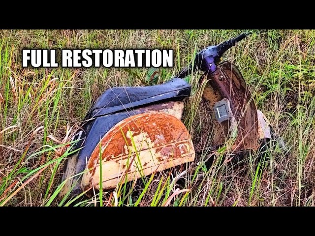 FULL RESTORATION 45 Years Old Italian Piaggio Vespa Abandoned - Junk be The Gold |  TimeLapse