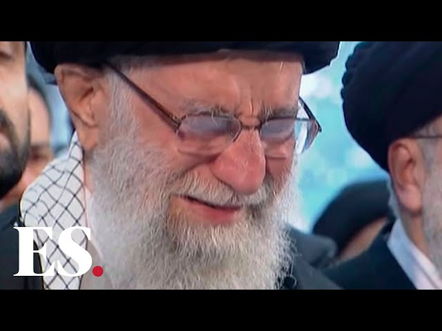 Iran Soleimani death: Iran's Supreme Leader weeps at the funeral of Qassem Soleimani