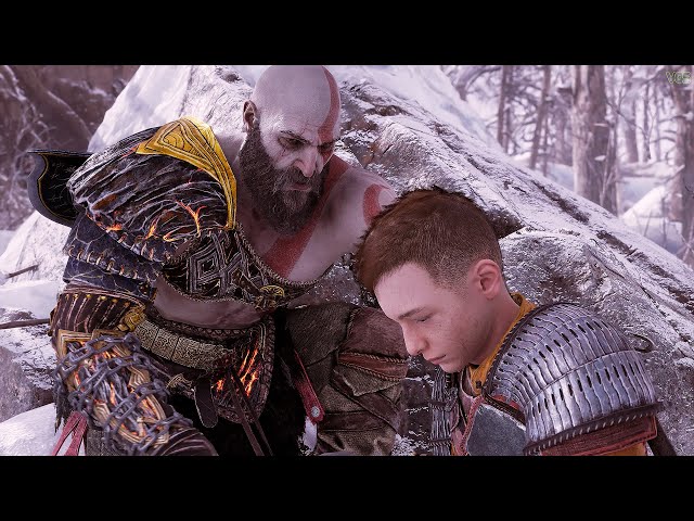 Kratos Teaches Atreus How to Grieve Brok - God of War Ragnarok Best Father Son Scene