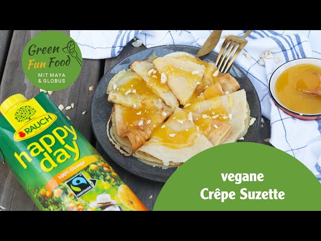 vegane Crêpe Suzette I Green Fun Food mit Maya und Globus