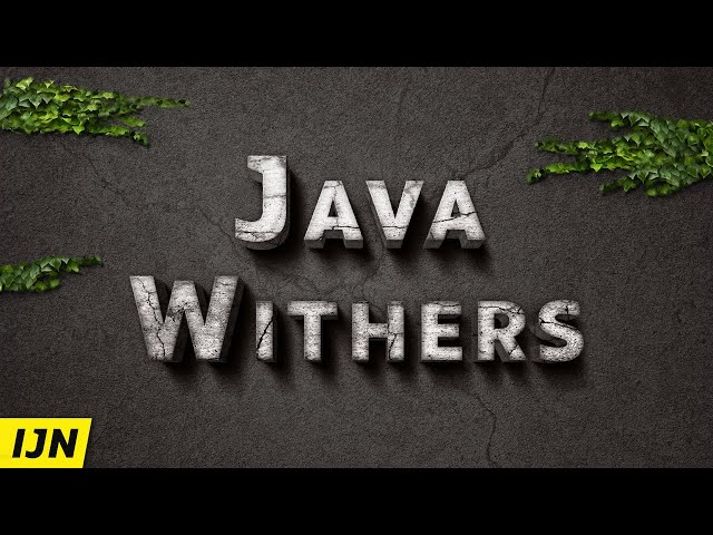 Java Withers - Inside Java Newscast #67