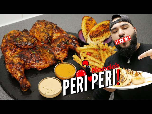 Peri Peri Chicken with Peri Peri Fries and Sauce | Halal Chef's Peri Peri Chicken
