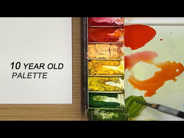 Painting with a 10 year old palette