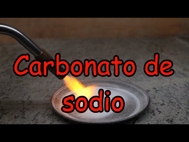 Cómo hacer CARBONATO DE SODIO a partir de BICARBONATO DE SODIO