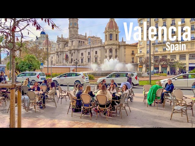 Valencia, Spain 🇪🇸 - Feels Like Summer January 2022 - 4K-HDR 60FPS -Walking Tour (▶87min)
