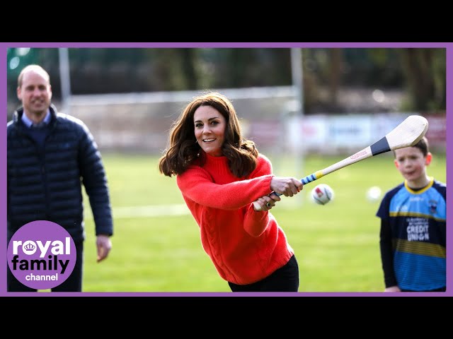 William and Kate go Head-to-Head as they get a Taste of Gaelic Sport