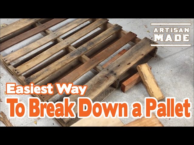 Easiest Way to Break Down a Pallet Without Damaging the Boards