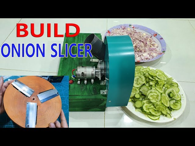 Build a Onion Slicer Machine Using Wooden Cutting Board At home