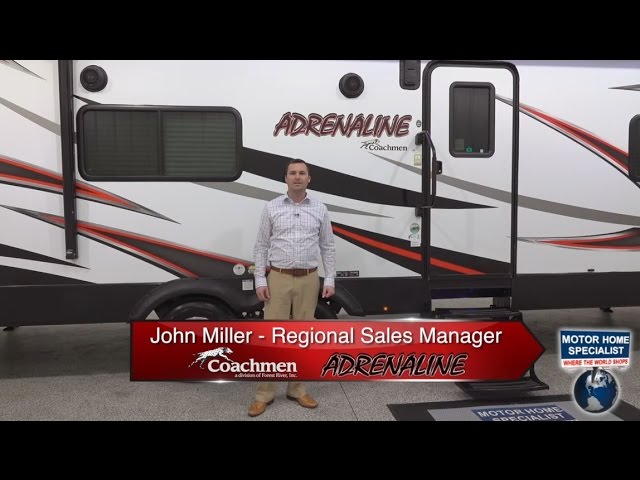Coachmen Adrenaline toy hauler travel trailer RV for Sale at MHSRV.com