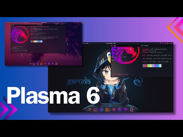 Garuda Linux agora com KDE Plasma 6