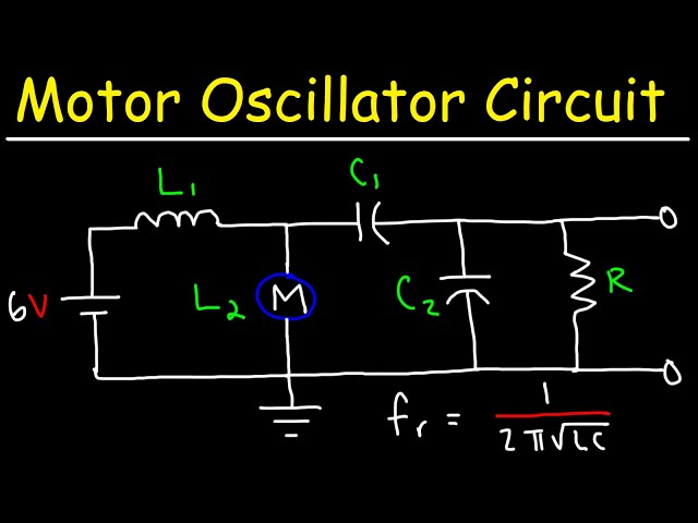 How To Use a Motor, Inductor, & Two Capacitors To Make a Sine Wave Oscillator Circuit