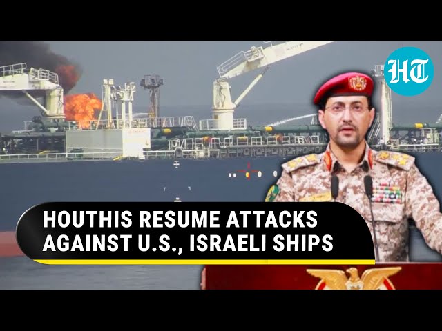 Houthi Fighters Launch Attacks On Israel, U.S. Ships In Indian Ocean & Red Sea | Details