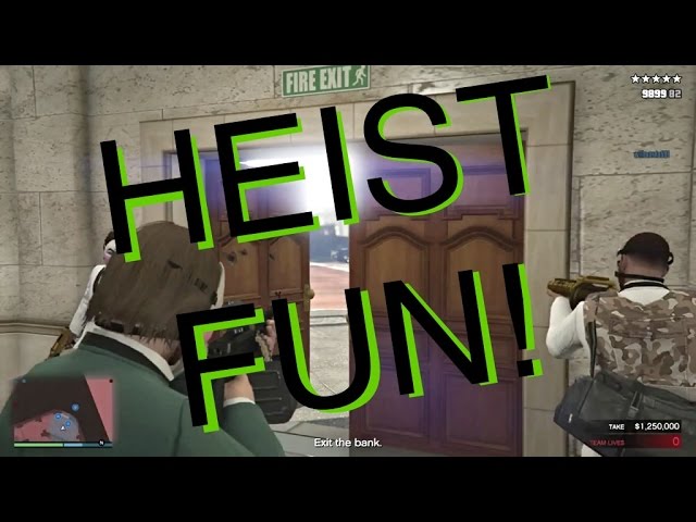 GTA V Heist FUN!! The Pacific Standard Job-Heist #5 (60 FPS)