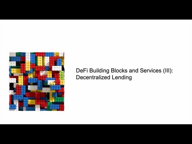 Lecture 1.4 DeFi Services