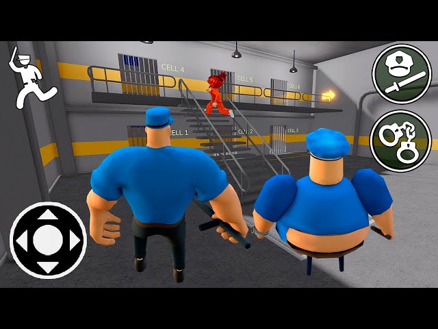 What if I Playing as Police Officer in Barry's Prison Run Obby Roblox