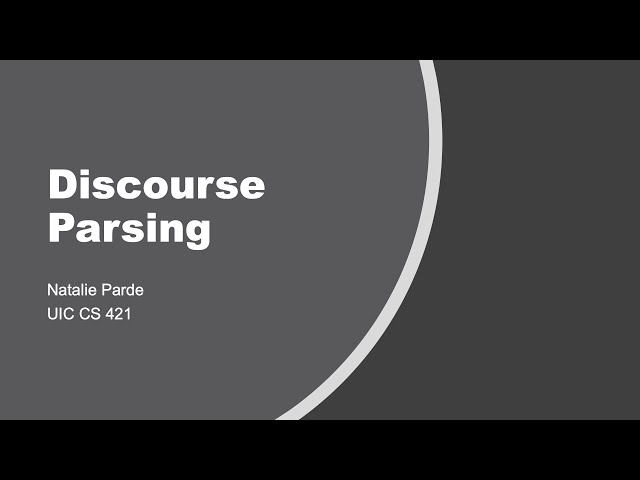 Discourse Parsing