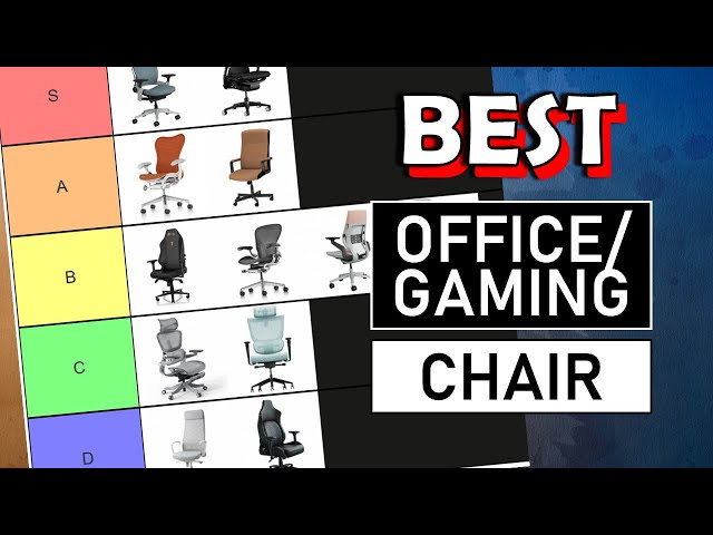Ranking My Favourite Office/Gaming Chair - Tier List