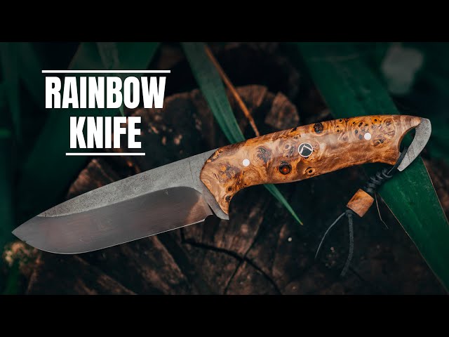 Making a COLOURFUL KNIFE - Knife Making