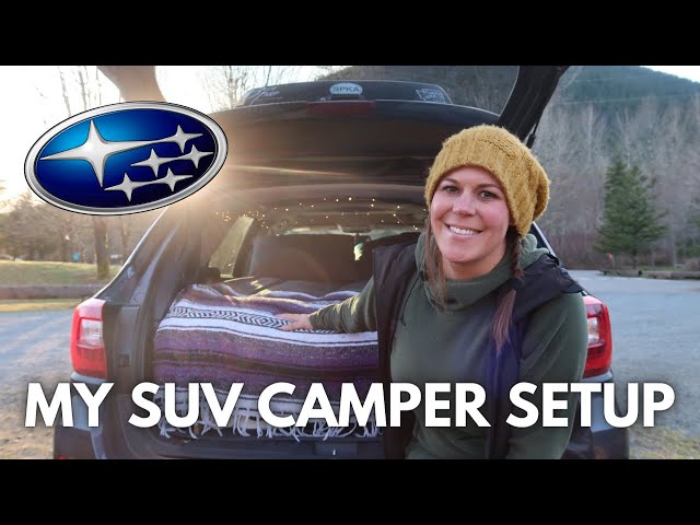 MY SOLO CAR CAMPING SETUP | Sleeping System, Cooking System & Accessories | Subaru Outback