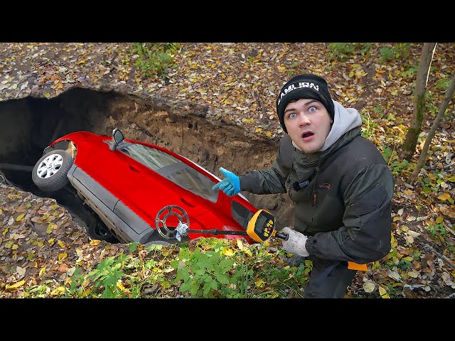 Эти жуткие находки мы нашли под землей, где провалился автомобиль!