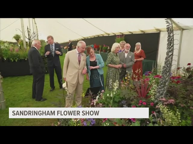 King Charles and Queen Camilla visit Sandringham Flower Show